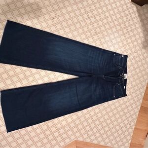 Citizens Of Humanity Dark Blue Wide Leg Jeans